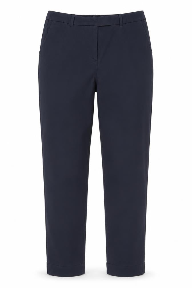 Marks & Spencer Women Blue UK 10 Regular Tapered Work Trousers