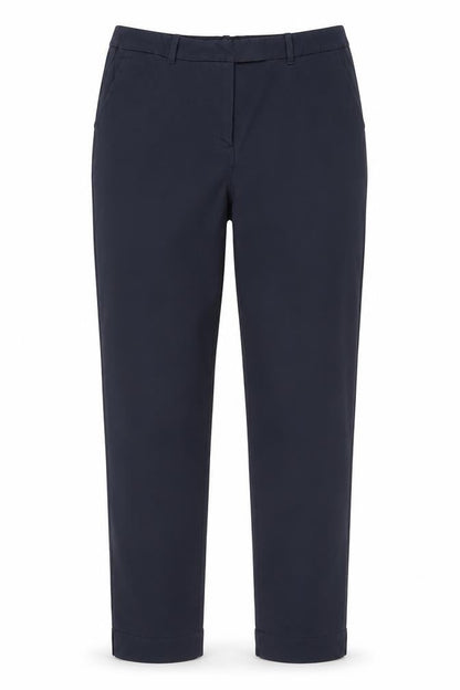 Marks & Spencer Women Blue UK 10 Regular Tapered Work Trousers