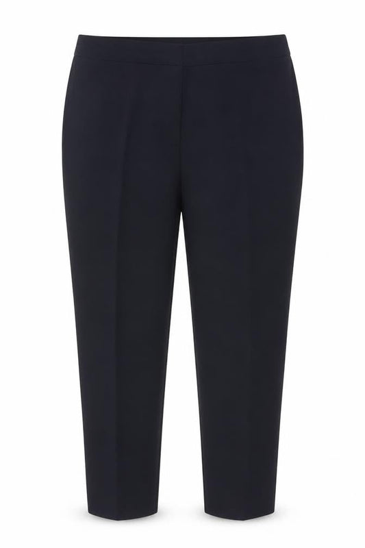 Bonmarché Women’s Navy Size 18 Tapered Smart Trousers Pockets