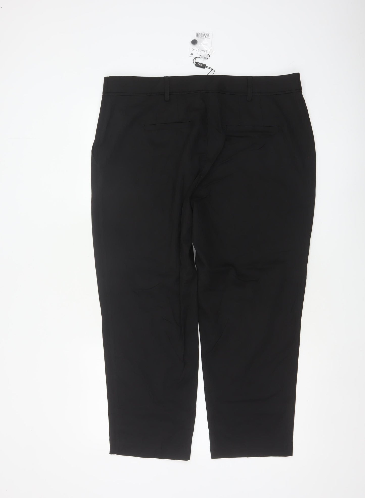 Next Women’s Black UK 18 Petite Slim Tailored Trousers 28in