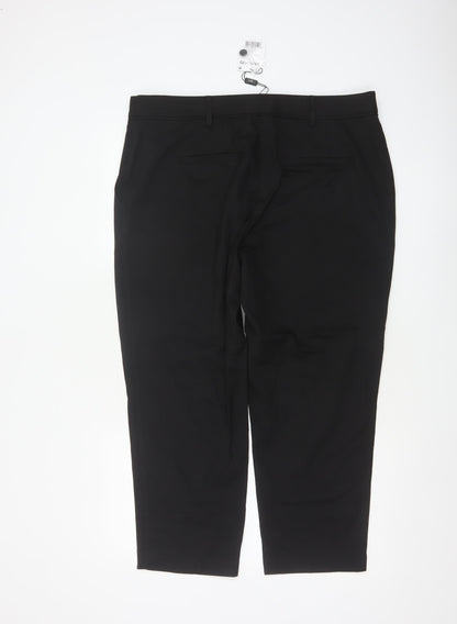Next Women’s Black UK 18 Petite Slim Tailored Trousers 28in