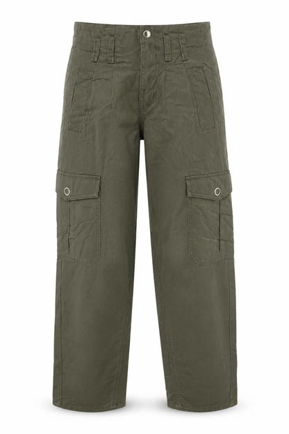 River Island Women Green UK 6 Tapered Cargo Trousers