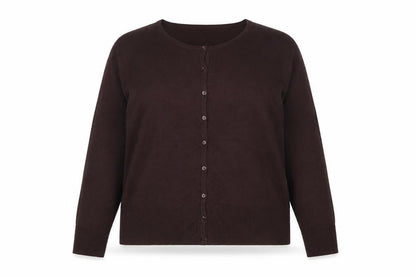 Old Navy Women’s Brown 2XL Stretch Knit Button Cardigan Long Sleeve