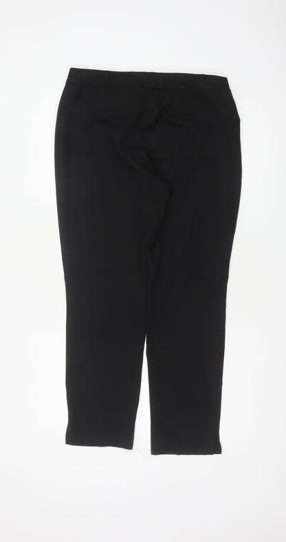 Wallis Women’s Black Petite UK 12 Tailored Straight Leg Trousers