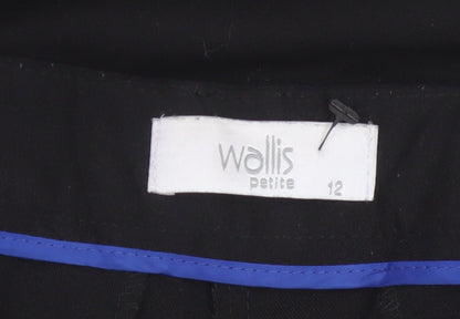 Wallis Women’s Black Petite UK 12 Tailored Straight Leg Trousers