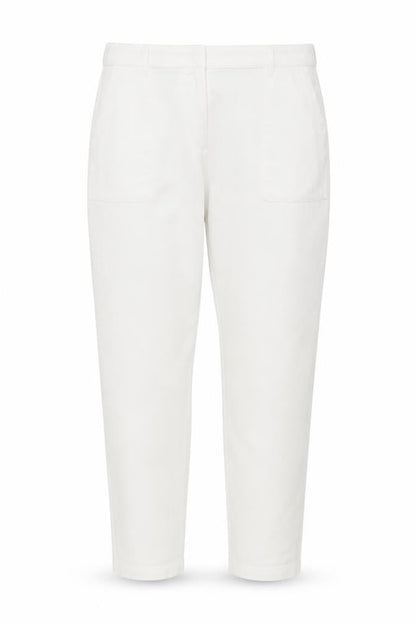 Marks & Spencer Women’s Soft White UK 16 Linen Cargo Tapered Trousers