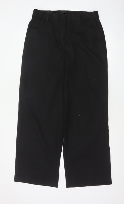 Next Women’s Black UK 14 Tailored Wide-Leg Dress Trousers