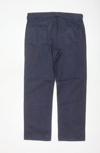 Kirkland Signature Men’s Navy 34x30 Straight 5-Pocket Trousers