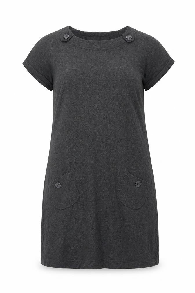 Marks & Spencer Women Grey UK 20 Knit Jumper Dress Pockets