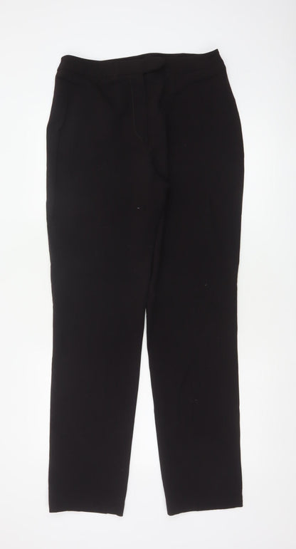 Nicole Farhi Women’s Black UK 14 Wool Blend Straight Tailored Trousers