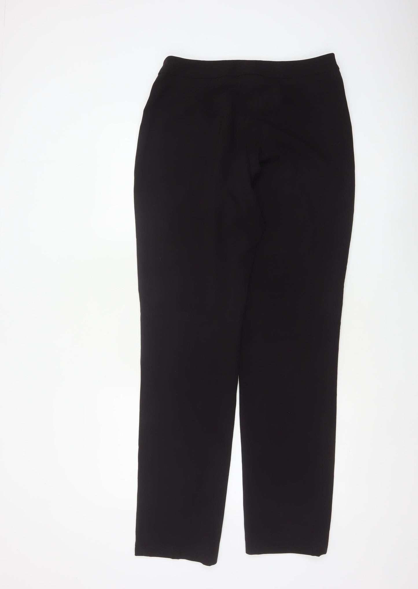 Nicole Farhi Women’s Black UK 14 Wool Blend Straight Tailored Trousers