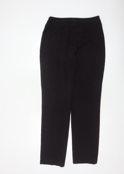 Nicole Farhi Women’s Black UK 14 Wool Blend Straight Tailored Trousers