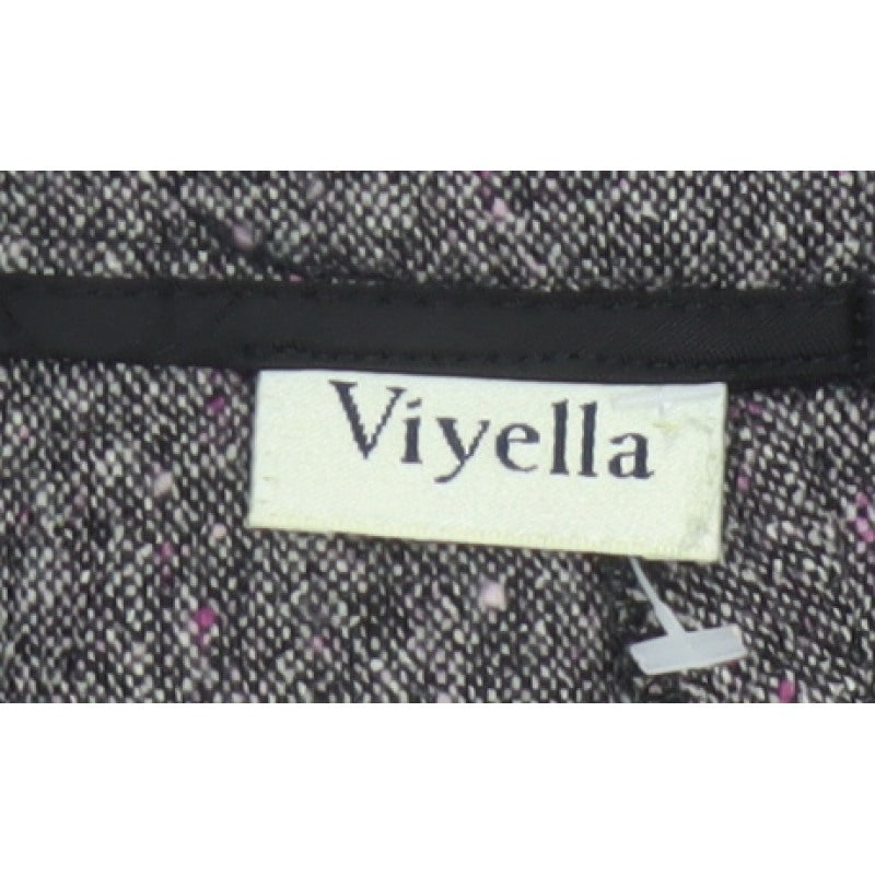Viyella Women’s Grey Tweed Fleck Straight Trousers UK 16 Workwear