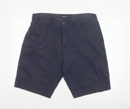 Weird Fish Men's Blue Size 40 Chino Shorts Organic Cotton
