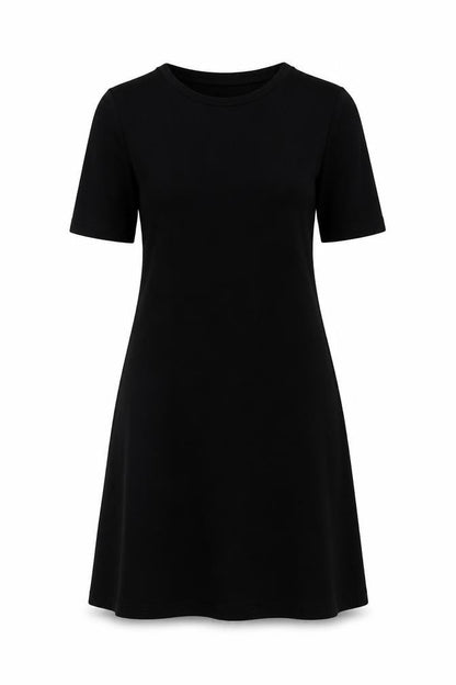 Per Una Women Black Size 12 Long Fit & Flare Knit Dress