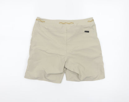 Quechua Women’s Beige Hiking Shorts UK 8 EU 36 Lightweight Drawstring
