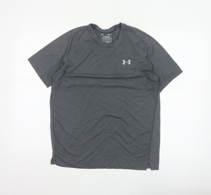 Under Armour Men’s Grey Medium Streaker Running Jersey T-Shirt
