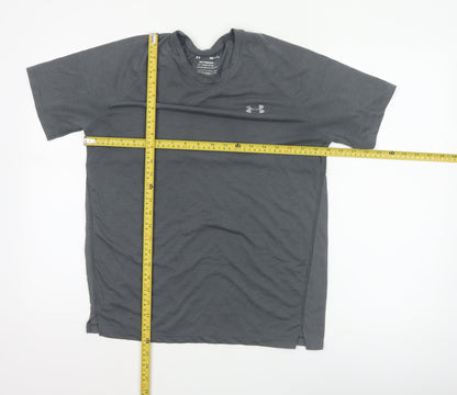 Under Armour Men’s Grey Medium Streaker Running Jersey T-Shirt