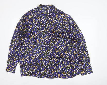 Marks and Spencer Women Multicoloured Leopard Print Blouse UK 22