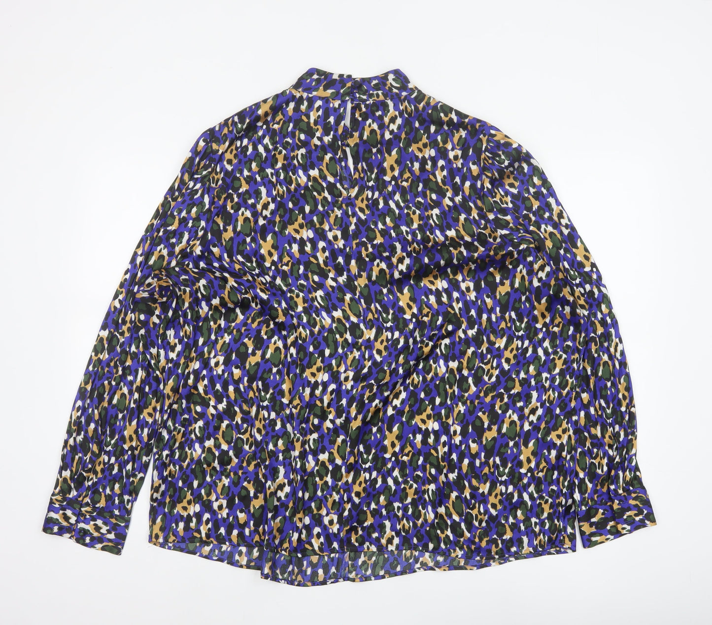 Marks and Spencer Women Multicoloured Leopard Print Blouse UK 22