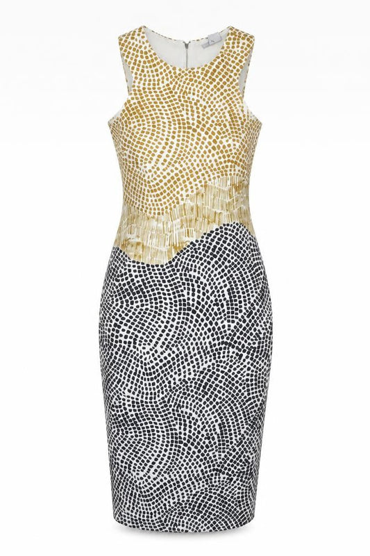 H&M Women’s Multicoloured XS Animal Print Pencil Midi Dress