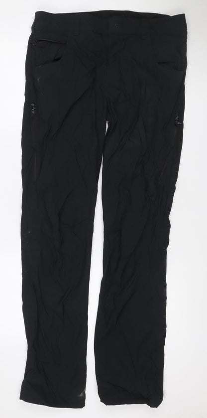 Berghaus Men's Black 34W 34L Waterproof Rain Trousers Zip Pockets