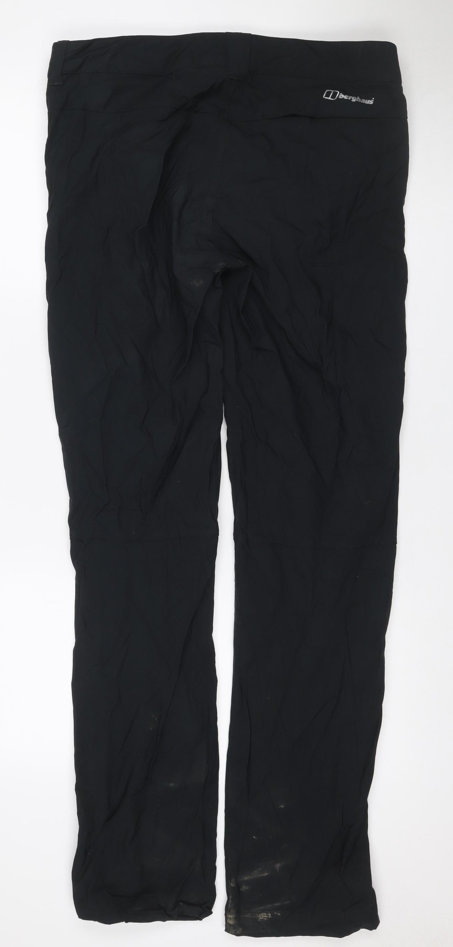 Berghaus Men's Black 34W 34L Waterproof Rain Trousers Zip Pockets