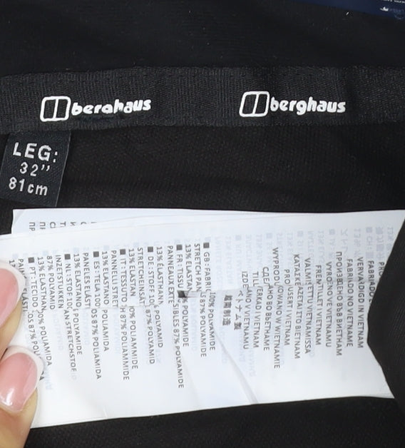 Berghaus Men's Black M Snow Pants 32in Leg Water Resistant Trousers