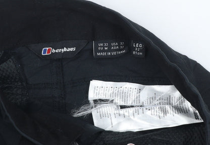 Berghaus Mens Black UK 32 Hiking Pants Lined Adjustable Waist