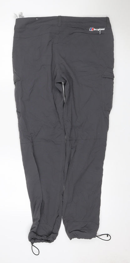 Berghaus Men’s Grey Pants UK 34 W34 L32 Water Resistant