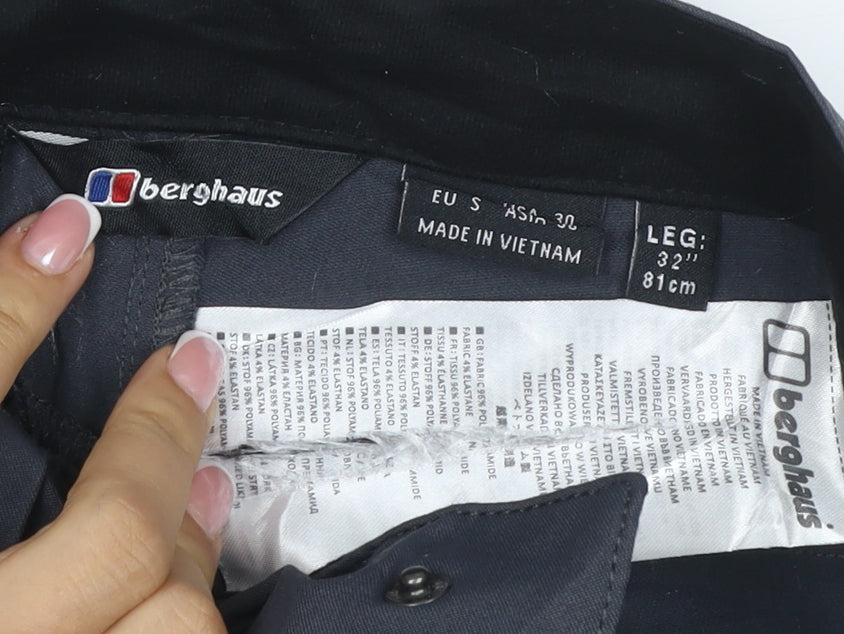 Berghaus Men's Navy S 30in 32in Leg Stretch Outdoor Walking Trousers