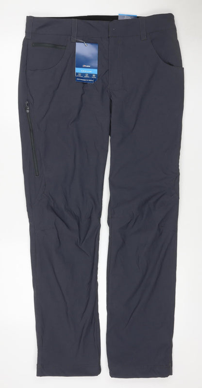 Berghaus Unisex Grey L Stretch Walking Trousers 34R