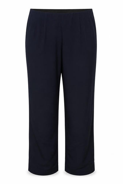 Marks and Spencer Women’s Blue Size 18 Regular Wide-Leg Stretch Trousers