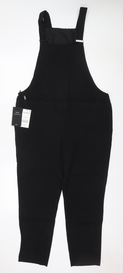 Next Tailoring Women’s Black UK 14 Sleeveless Straight Leg Jumpsuit