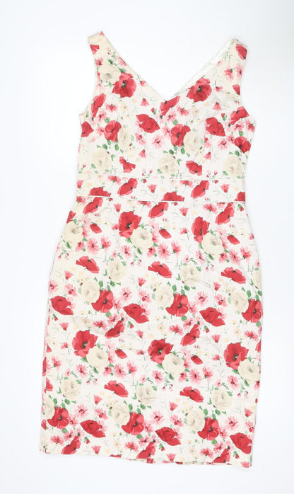 Laura Ashley Women Multicoloured Floral Fit & Flare Dress UK 12