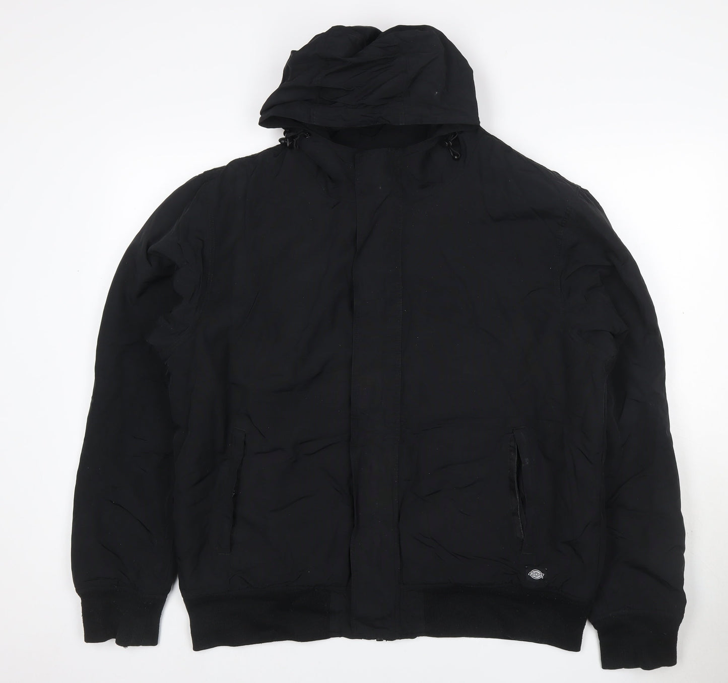 Dickies Men’s Black XL Hooded Padded Full Zip Workwear Jacket