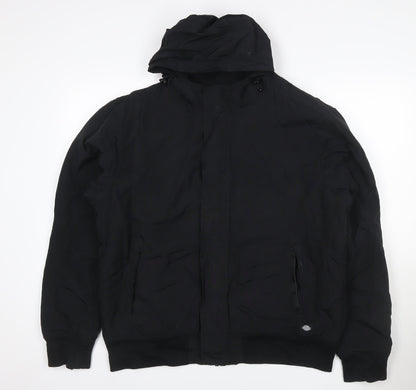 Dickies Men’s Black XL Hooded Padded Full Zip Workwear Jacket