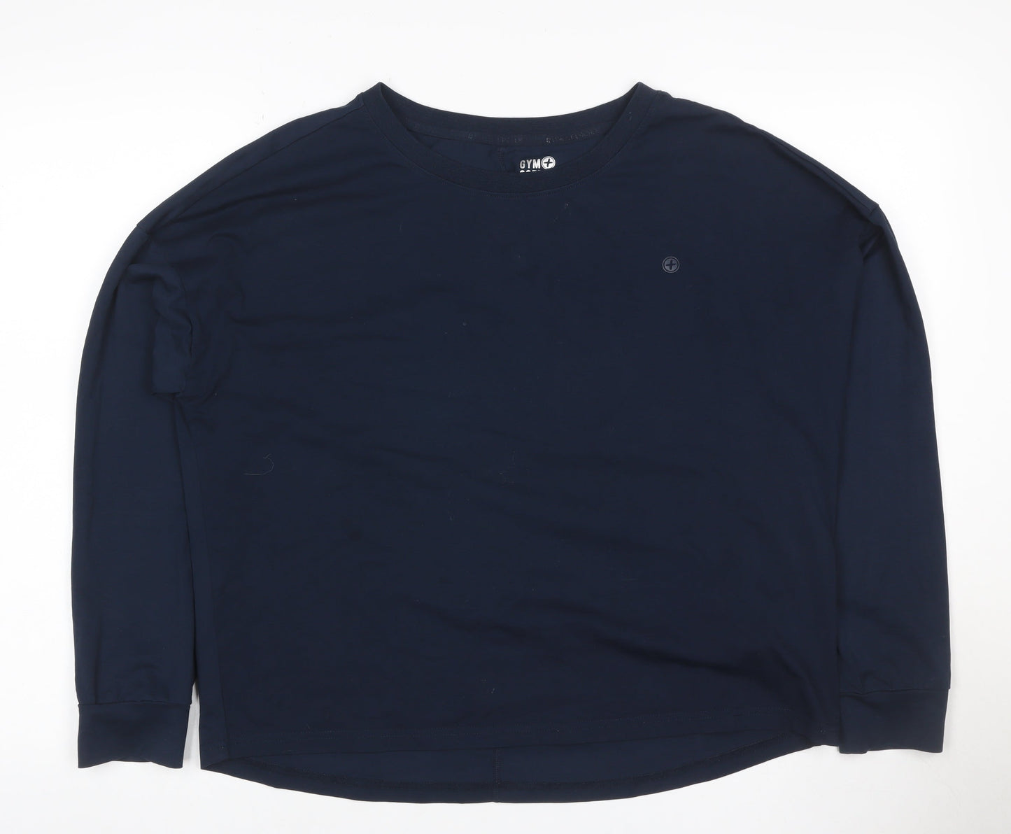 Gym+Coffee Women’s Navy M Basic Long Sleeve Gym Training T-Shirt