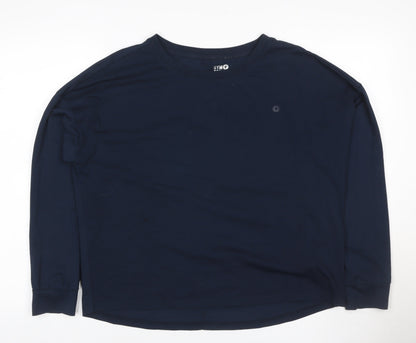 Gym+Coffee Women’s Navy M Basic Long Sleeve Gym Training T-Shirt