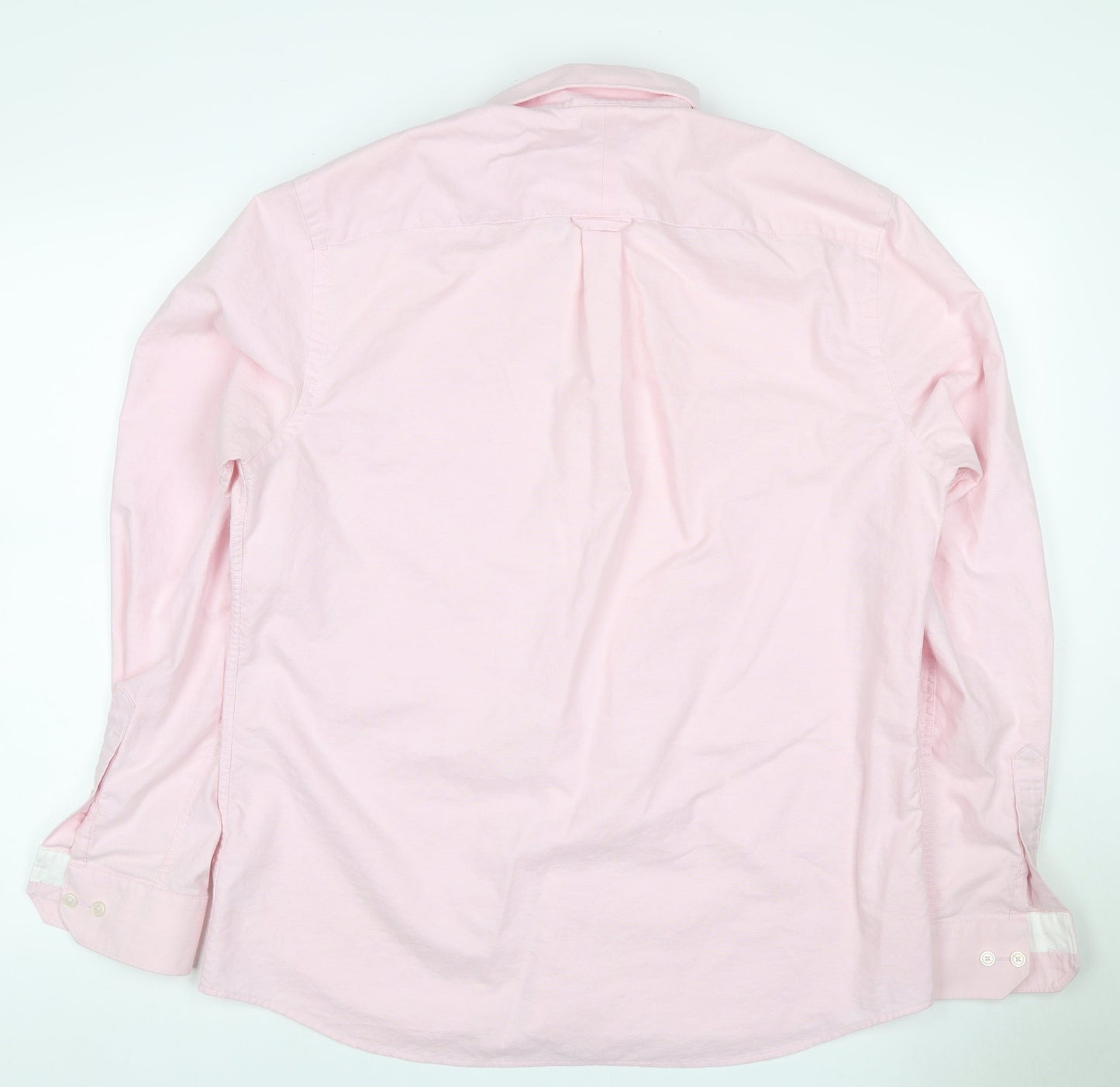 Jeff Banks London Men’s Pink L Cotton Button-Down Long Sleeve Shirt