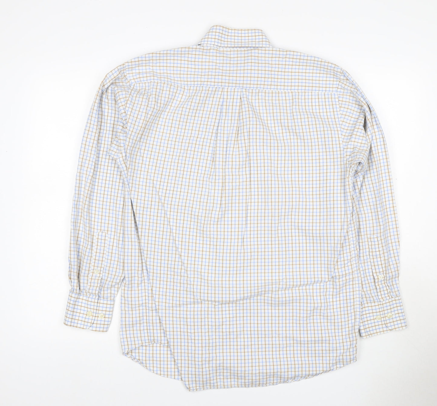 Racing Green Men's Multicoloured Check Cotton Button-Down Shirt M