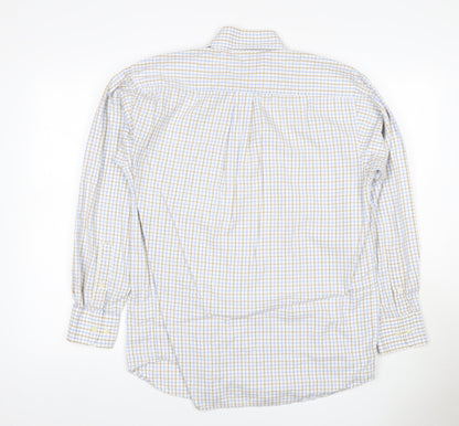 Racing Green Men's Multicoloured Check Cotton Button-Down Shirt M