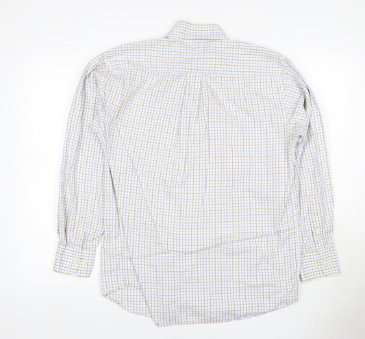 Racing Green Men's Multicoloured Check Cotton Button-Down Shirt M