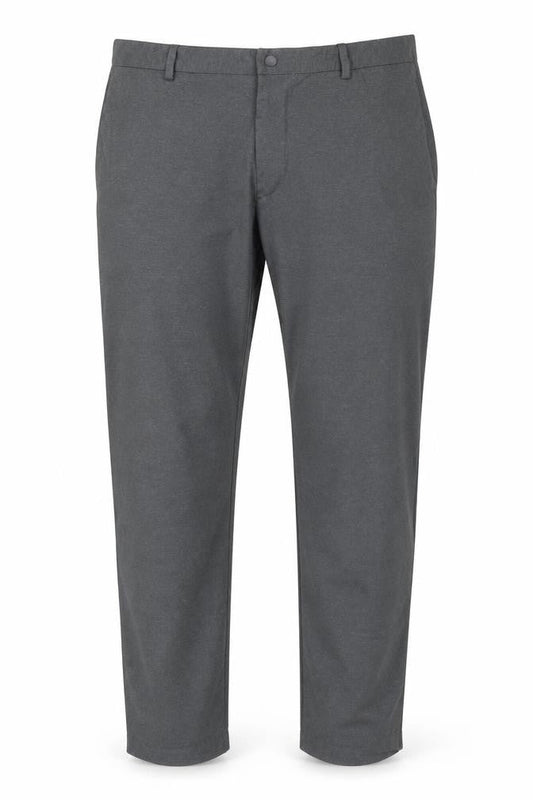 Uniqlo Men’s Grey 2XL Stretch Tapered Smart Trousers Zip Pockets