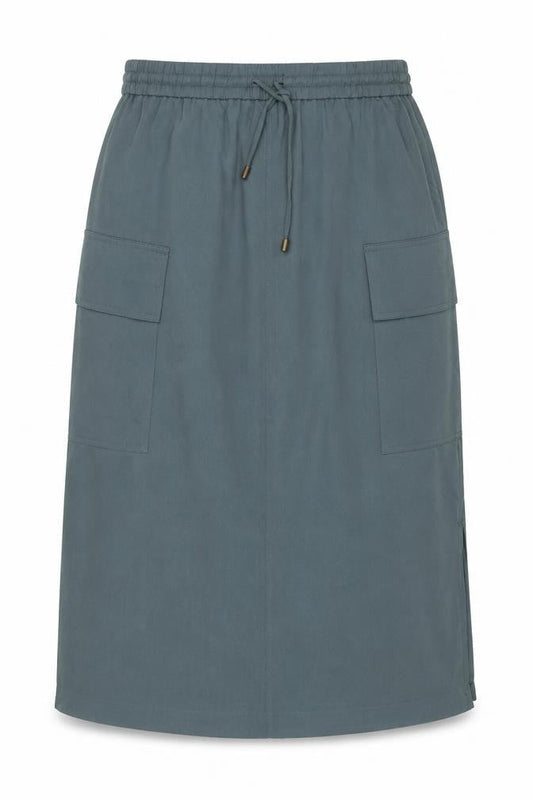 Marks and Spencer Women Green UK 14 Cargo Long Drawstring Skirt