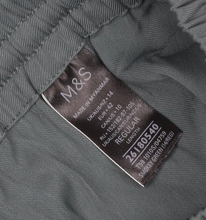 Marks and Spencer Women Green UK 14 Cargo Long Drawstring Skirt