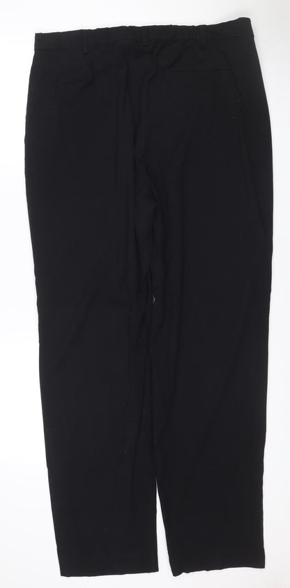 Marks & Spencer Women’s Black UK 16 Regular Straight Leg Trousers NWT