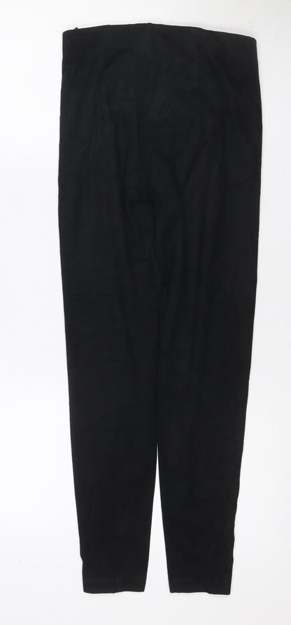 Marks and Spencer Women Black UK 8 Short High Rise Stretch Leggings