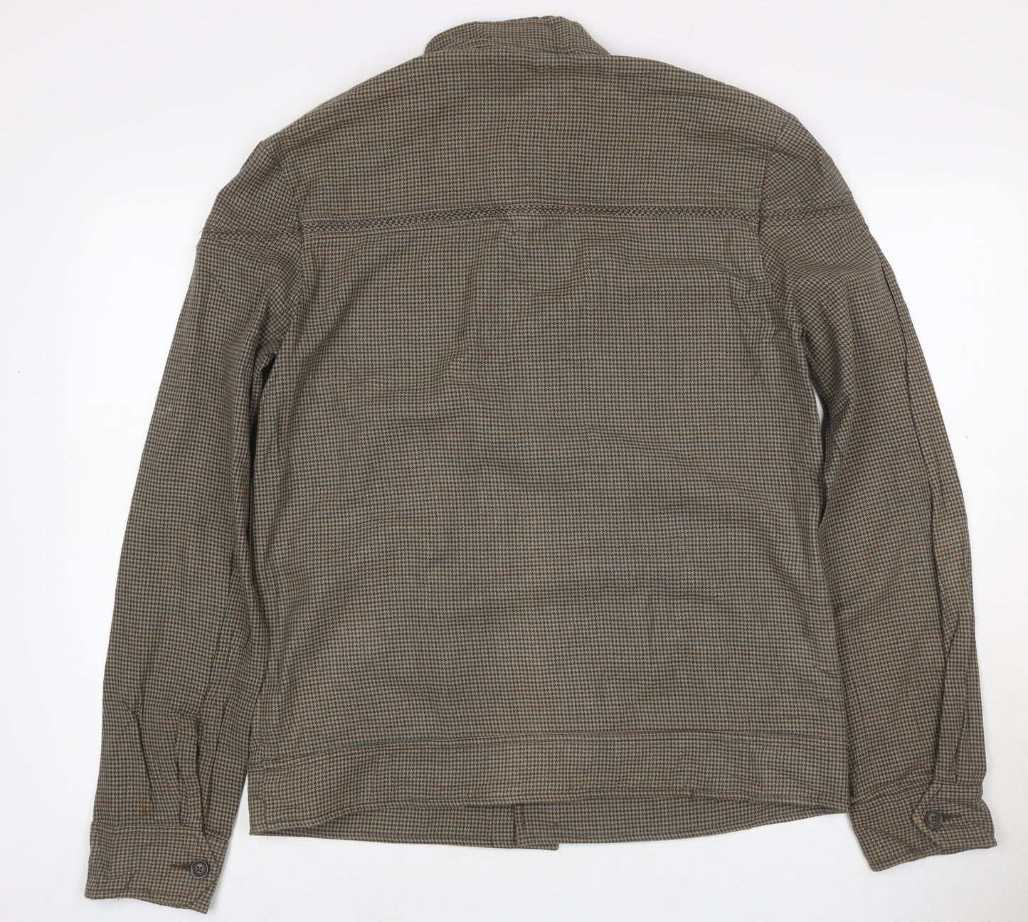 BDG Men’s Brown Check Cotton Button Front Jacket Size M