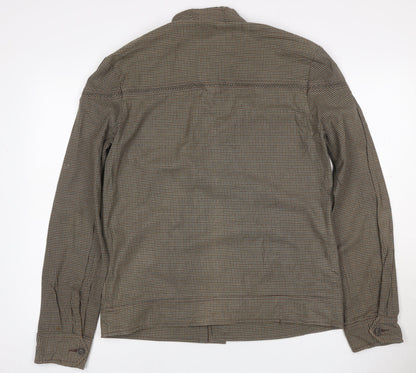 BDG Men’s Brown Check Cotton Button Front Jacket Size M